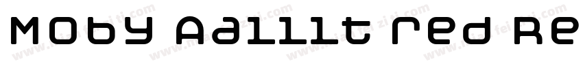 Moby Aalllt red Regular字体转换
